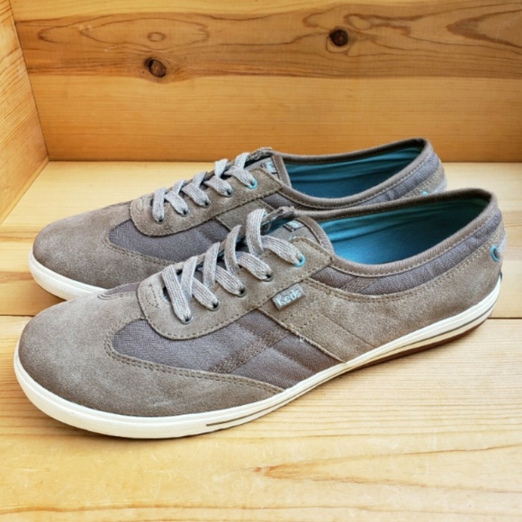 Keds 11 Suede and Canvas Flats Sneakers Lace Up - Picture 3 of 8